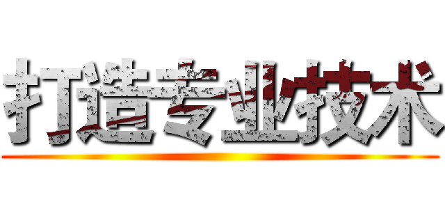 打造专业技术 ()