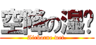 空降の湿爸 (Airborne wet.)