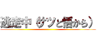 逃走中（サツと悟から） ()