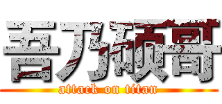 吾乃硕哥 (attack on titan)