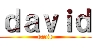 ｄａｖｉｄ (david)