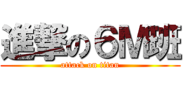 進撃の６Ｍ班 (attack on titan)