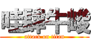 哇肆牛峻 (attack on titan)