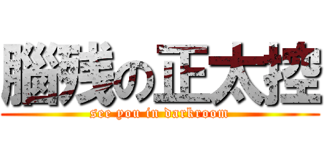 腦残の正太控 (see you in darkroom)