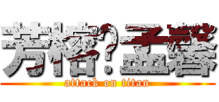 芳榕♥孟馨 (attack on titan)