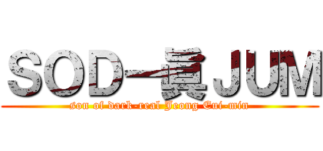 ＳＯＤ－眞ＪＵＭ (son of dark-real Jeong Eui-min)