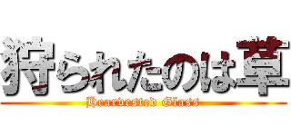 狩られたのは草 (Hearvested Glass)
