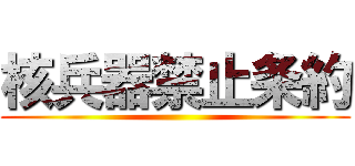 核兵器禁止条約 ()