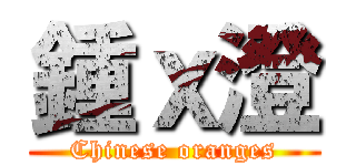 鍾ｘ澄 (Chinese oranges)