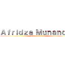 Ａｆｒｉｄｚａ Ｍｕｎａｎｄａｒ (Afridza Munandar)