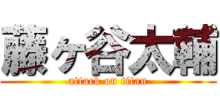 藤ヶ谷太輔 (attack on titan)