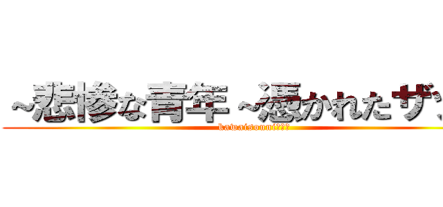 ～悲惨な青年～憑かれたザッパ (kawaisouni・・・)