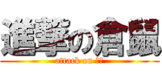 進撃の倉鼠 (attack on 糉子)