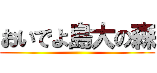 おいでよ島大の森 ()