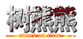 树熊熊 (attack on titan)