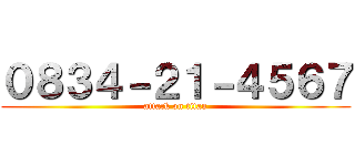 ０８３４－２１－４５６７ (attack on titan)