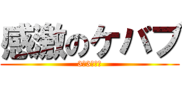 感激のケバブ (3年3組にて)