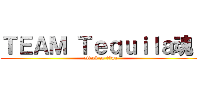 ＴＥＡＭ Ｔｅｑｕｉｌａ魂  (attack on titan)