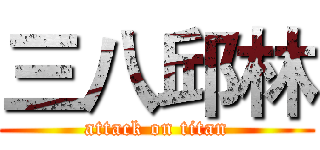 三八邱林 (attack on titan)