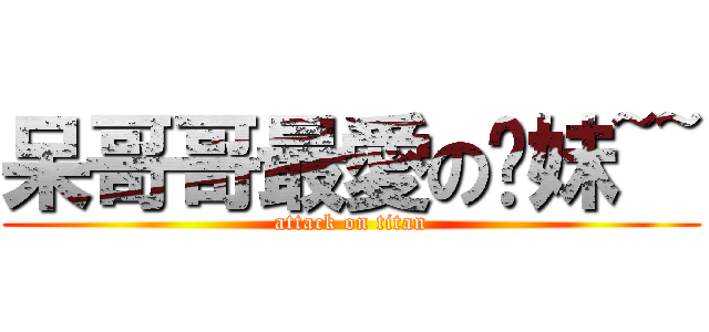 呆哥哥最愛の傻妹~~ (attack on titan)