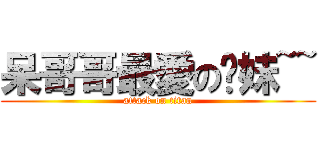 呆哥哥最愛の傻妹~~ (attack on titan)