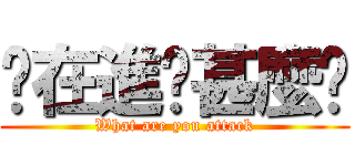 你在進擊甚麼啦 (What are you attack)