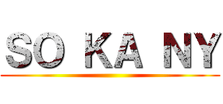 ＳＯ ＫＡ ＮＹ ()
