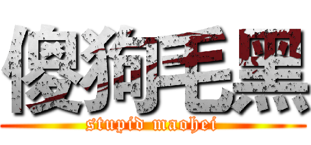 傻狗毛黑 (stupid maohei)