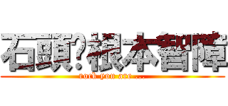石頭你根本智障 (rock you are ...)