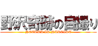 野沢奇跡の自撮り (NOZAWA IS NARCIST)