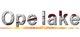 Ｏｐｅｌａｋｅ (attack on BigData)