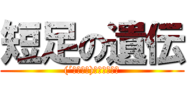 短足の遺伝 ((´・ω・｀)ｼｮﾎﾞｰﾝ)