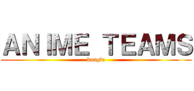 ＡＮＩＭＥ ＴＥＡＭＳ (kungfu)