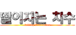 떨어지는 치수 (falling Dimension)