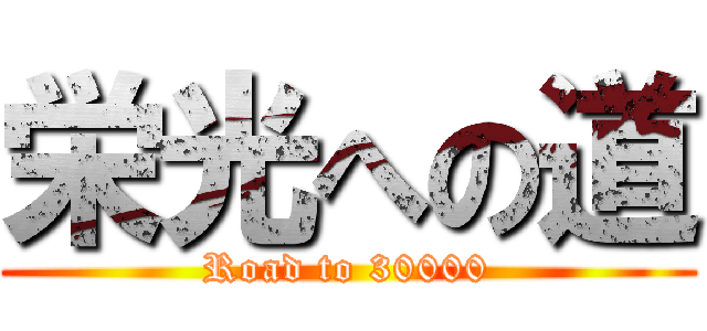 栄光への道 (Road to 30000)