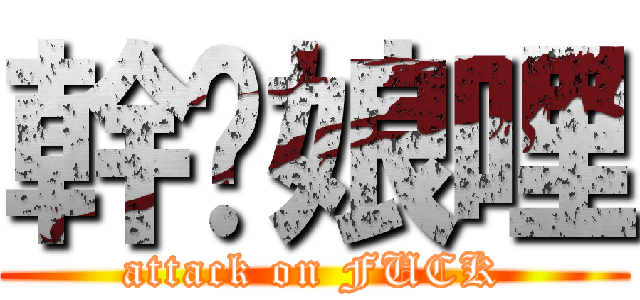 幹你娘哩 (attack on FUCK)