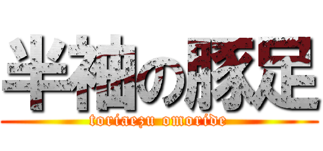 半袖の豚足 (toriaezu omoride)