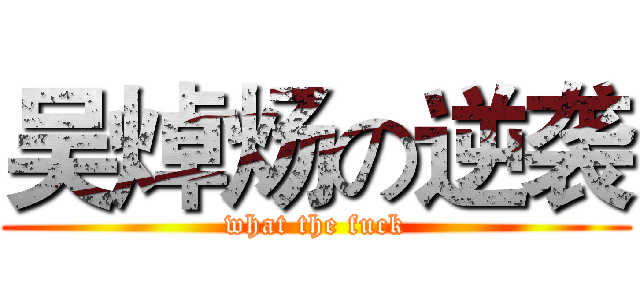 吴焯炀の逆袭 (what the fuck)