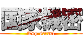 国家機密 (Top secret)