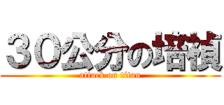 ３０公分の培禎 (attack on titan)