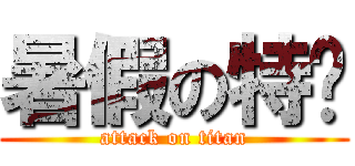 暑假の特產 (attack on titan)
