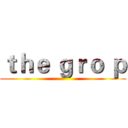 ｔｈｅ ｇｒｏ ｐ ()