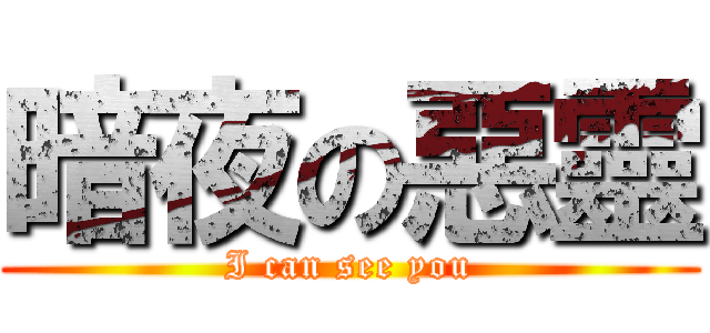 暗夜の惡靈 (I can see you)