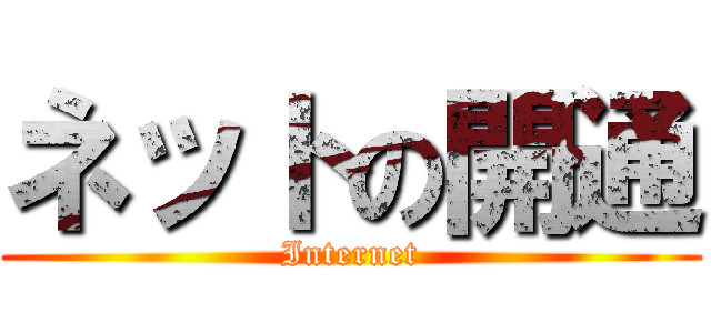 ネットの開通 (Internet)