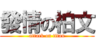 發情の柏文 (attack on titan)