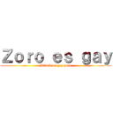 Ｚｏｒｏ ｅｓ ｇａｙ (Attack on gay zoro)