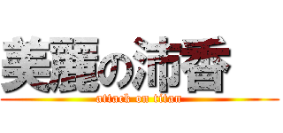 美麗の沛香   (attack on titan)