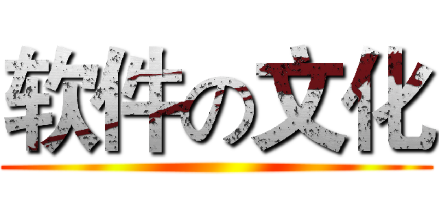 软件の文化 ()