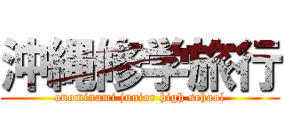 沖縄修学旅行 (onominami junior high school)