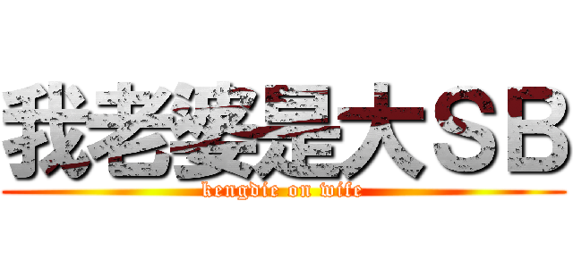 我老婆是大ＳＢ (kengdie on wife)